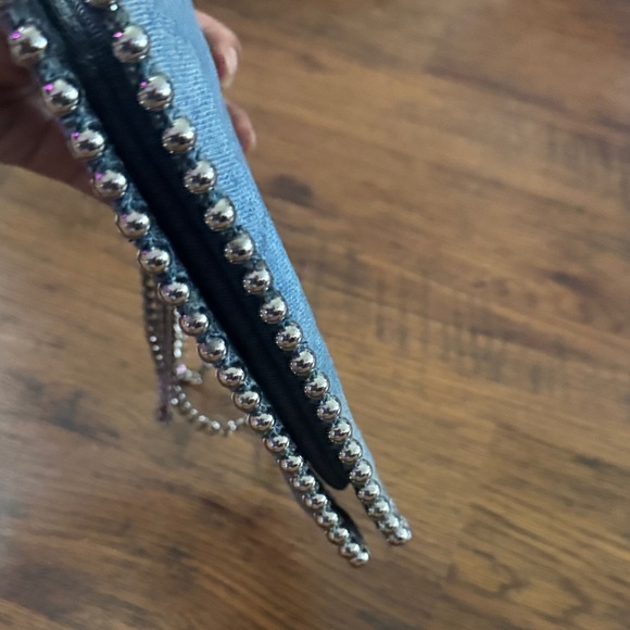 Stylish Denim Chain Crossbody Bag - Picture 4 of 6